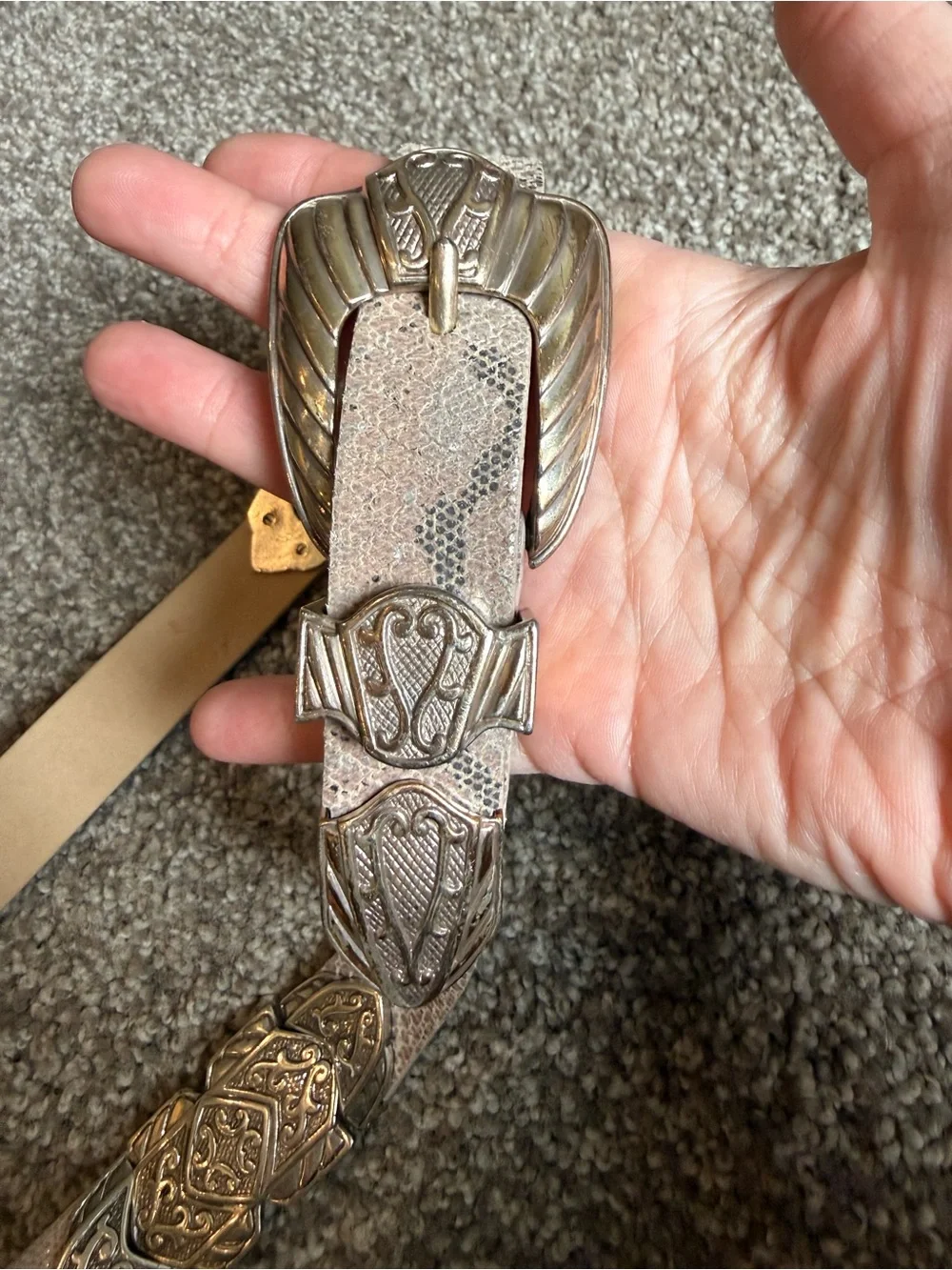 Streets Ahead vintage snakeskin belt